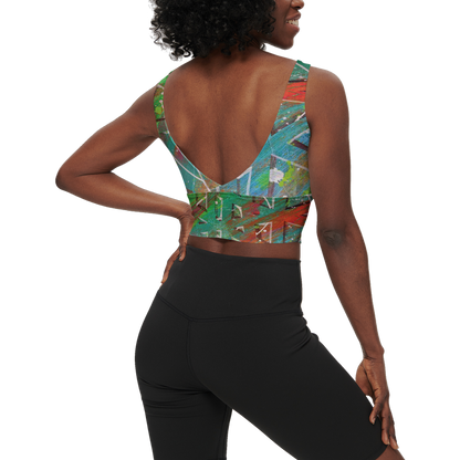 Gavin Scott Longline V-Shape-Back Sports Bra-Butter Soft Texture