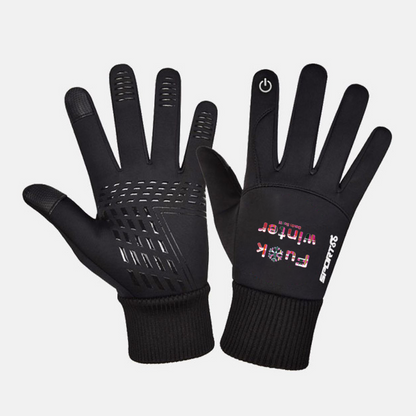 Gavin Scott FU*K WINTER Plush Genderless Touch Screen Gloves