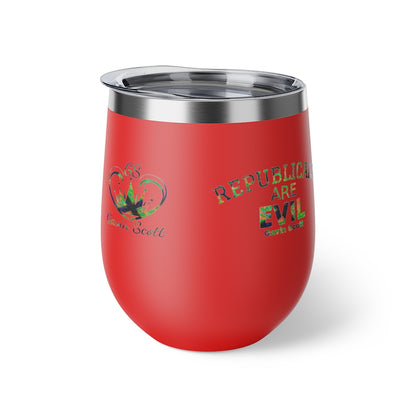 Gavin Scott REPUBLICANS ARE EVIL Insulated Copper Cup, 12oz