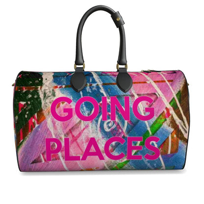 Gavin Scott Deluxe Leather GOING PLACES Duffel Bags