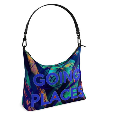 Gavin Scott Deluxe Leather GOING PLACES Square Shoulder Bag