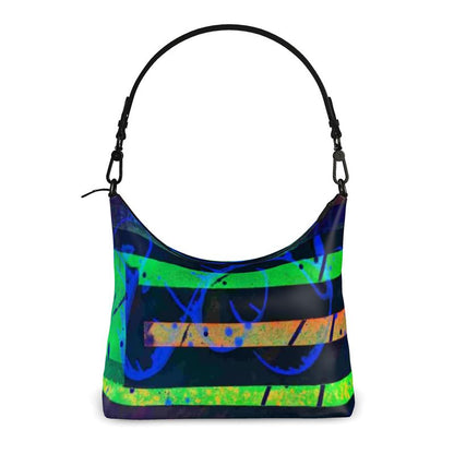 Gavin Scott Deluxe Leather GOING PLACES Square Clutch Shoulder Bag