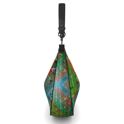 Gavin Scott Deluxe Leather GOING PLACES Curved Shoulder Bag