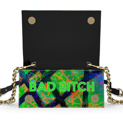 Gavin Scott 100% Genuine Nappa Leather BAD BITCH Evening Bag