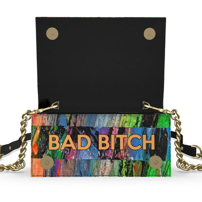 Gavin Scott 100% Genuine Nappa Leather BAD BITCH Evening Bag