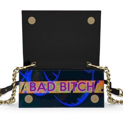 Gavin Scott 100% Genuine Nappa Leather BAD BITCH Evening Bag