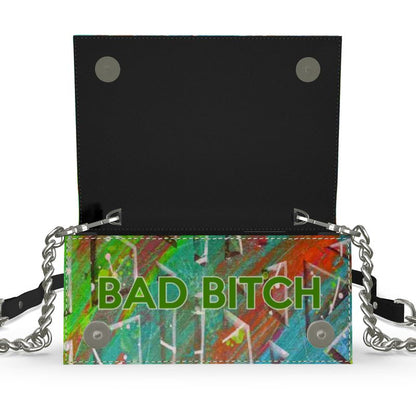 Gavin Scott 100% Genuine Nappa Leather BAD BITCH Evening Bag
