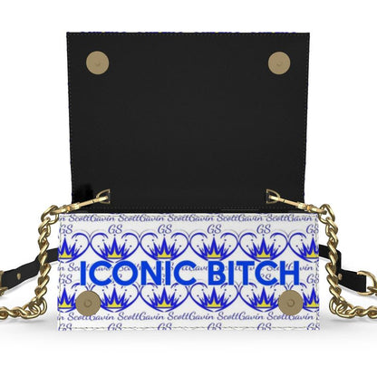 Gavin Scott ICONIC 100% Genuine Nappa Leather BAD BITCH Evening Bag
