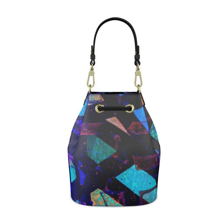 Gavin Scott 100% Genuine Nappa Leather Drawstring Bucket Bag