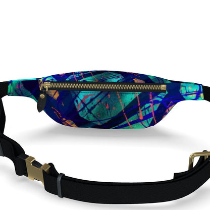 Gavin Scott 100% Genuine Nappa Leather Bum Bag / Fanny Pack / Crossbody Bag