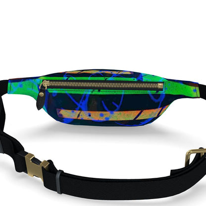 Gavin Scott 100% Genuine Nappa Leather Bum Bag / Fanny Pack / Crossbody Bag