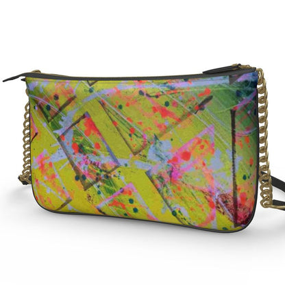 Gavin Scott Deluxe Leather Double Zip Pouchette