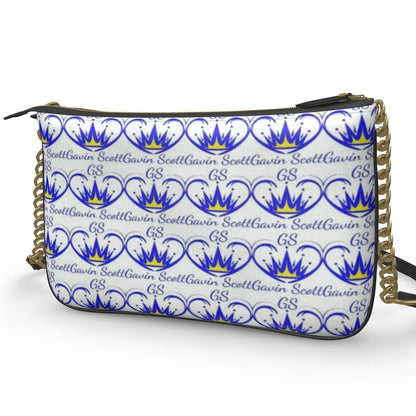 Gavin Scott Deluxe Leather ICONIC Double Zip Pouchette