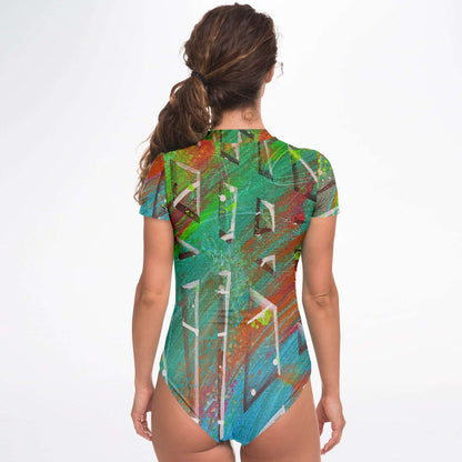 Gavin Scott Short Sleeve Festival Catsuit w/UPF 50+ Sun Protection (Femme XS-XL)