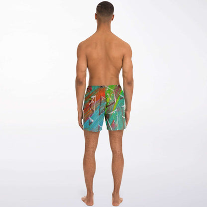 Gavin Scott Square Cut Swim Trunks (Masc XS-3XL)