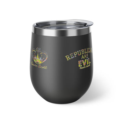 Gavin Scott REPUBLICANS ARE EVIL Insulated Copper Cup, 12oz