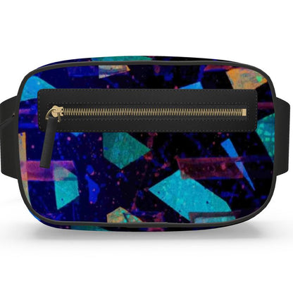 Gavin Scott 100% Genuine Nappa Leather Belt Bag w/ Front Zip Pocket