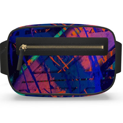 Gavin Scott 100% Genuine Nappa Leather Belt Bag w/ Front Zip Pocket