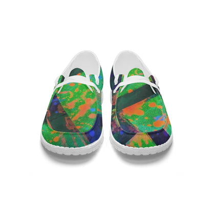 Gavin Scott Lace-Up Canvas Loafers