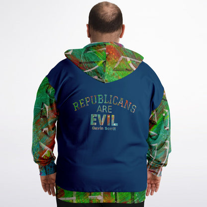 Gavin Scott REPUBLICANS ARE EVIL Zip-up Hoodie (Genderless 2XL-6XL)