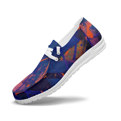 Gavin Scott Lace-Up Canvas Loafers