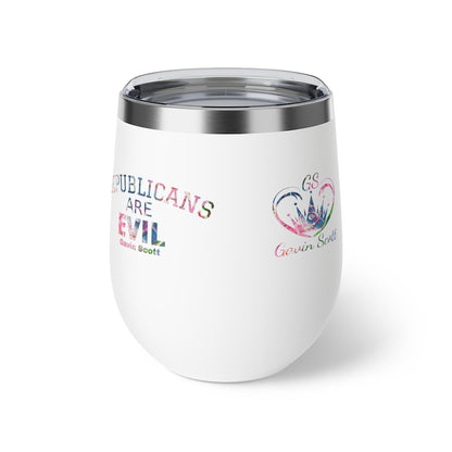 Gavin Scott REPUBLICANS ARE EVIL Insulated Copper Cup, 12oz