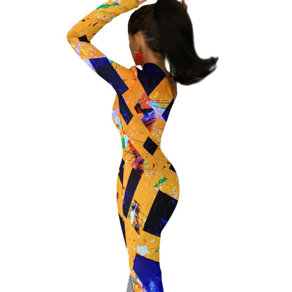 Gavin Scott Half Sleeve Slit Dress (Femme XS-L)