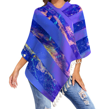 Gavin Scott Knitted Cloak with Tassels