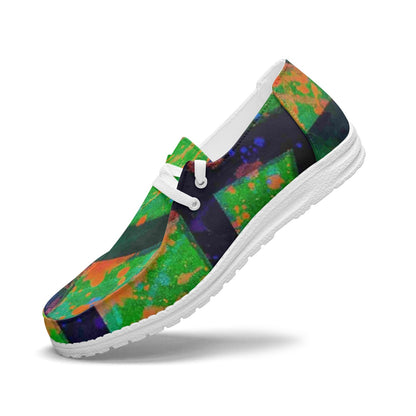 Gavin Scott Lace-Up Canvas Loafers