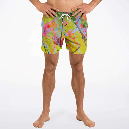 Gavin Scott Square Cut Swim Trunks (Masc XS-3XL)