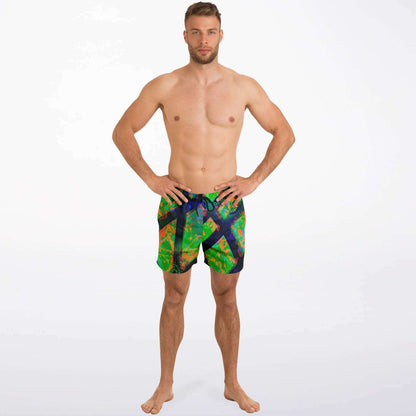Gavin Scott Square Cut Swim Trunks (Masc XS-3XL)
