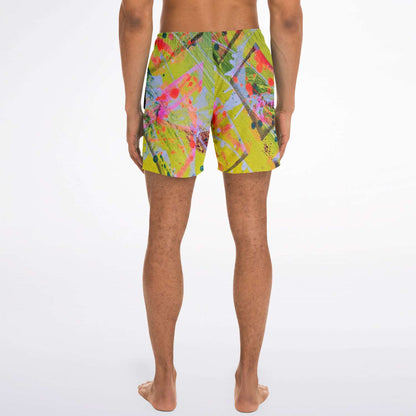 Gavin Scott Square Cut Swim Trunks (Masc XS-3XL)