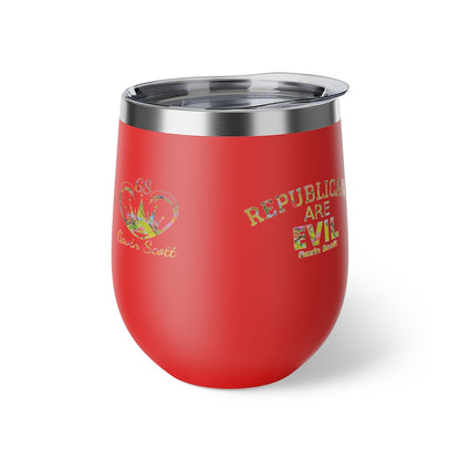 Gavin Scott REPUBLICANS ARE EVIL Insulated Copper Cup, 12oz