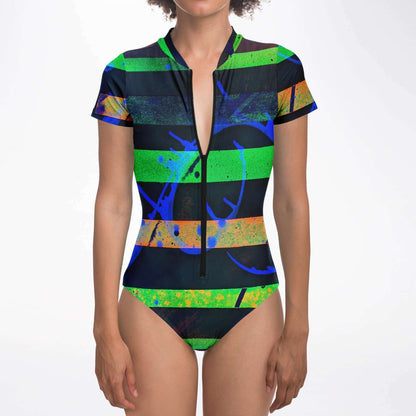 Gavin Scott Short Sleeve Festival Catsuit w/UPF 50+ Sun Protection (Femme XS-XL)