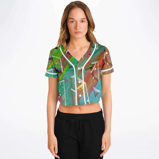 Gavin Scott Cropped Baseball Jersey (Femme XS-XL)