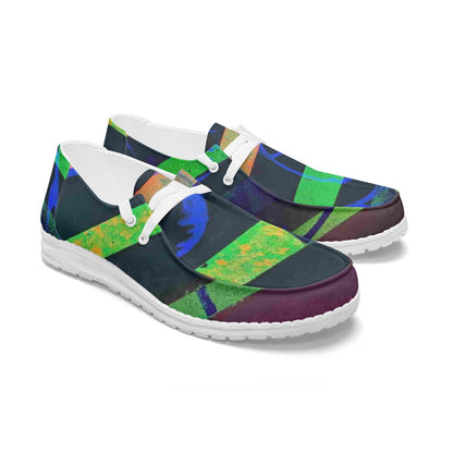 Gavin Scott Lace-Up Canvas Loafers