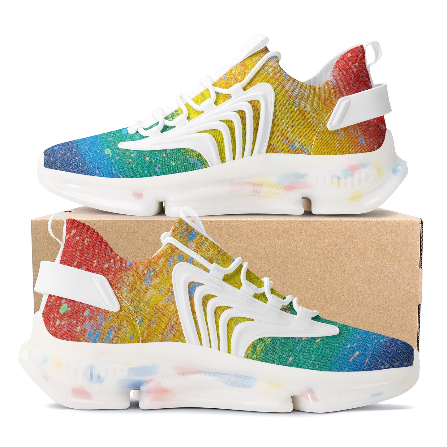 Gavin Scott PRIDE Air Max React Sneakers - White