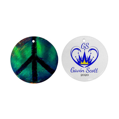 Gavin Scott First Edition Commemorative Round Holiday Ornament 2020 (Two Sides)