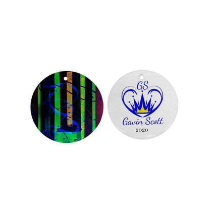 Gavin Scott First Edition Commemorative Round Holiday Ornament 2020 (Two Sides)