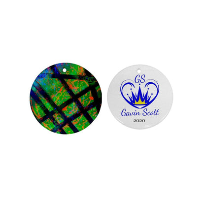 Gavin Scott First Edition Commemorative Round Holiday Ornament 2020 (Two Sides)