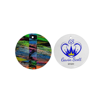 Gavin Scott First Edition Commemorative Round Holiday Ornament 2020 (Two Sides)