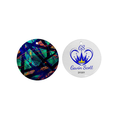 Gavin Scott First Edition Commemorative Round Holiday Ornament 2020 (Two Sides)