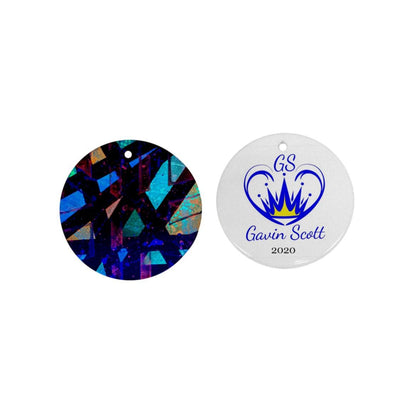 Gavin Scott First Edition Commemorative Round Holiday Ornament 2020 (Two Sides)