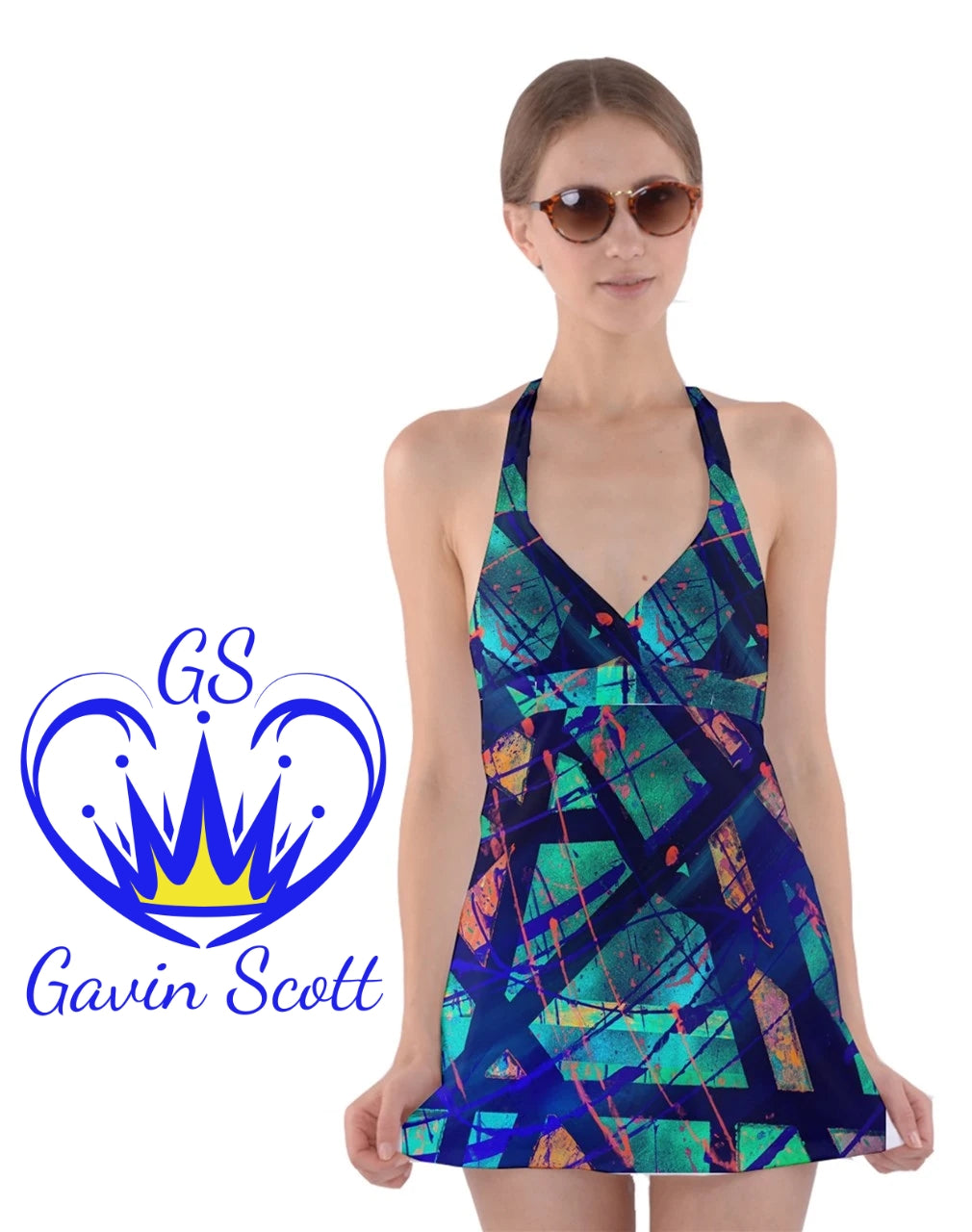 Gavin Scott Halter Dress Bather (Femme XS-3XL)