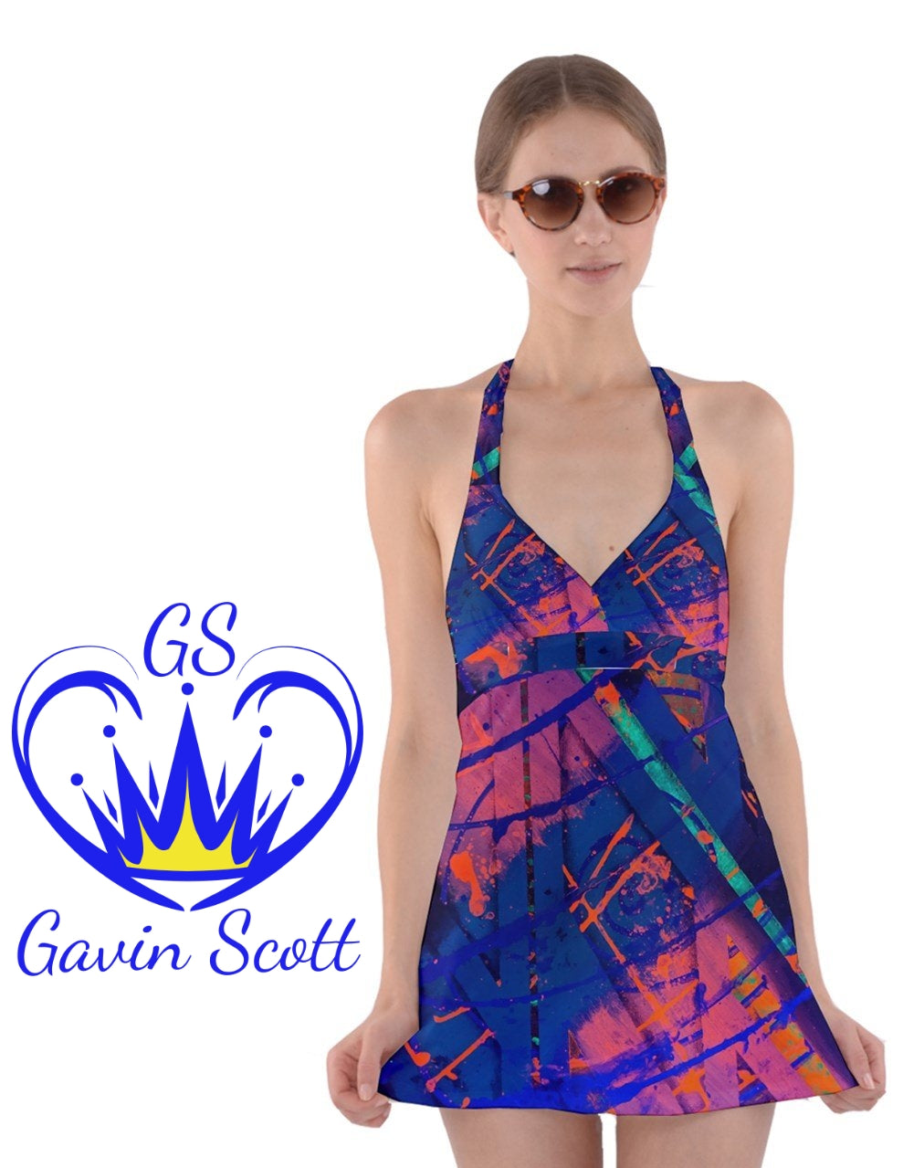 Gavin Scott Halter Dress Bather (Femme XS-3XL)