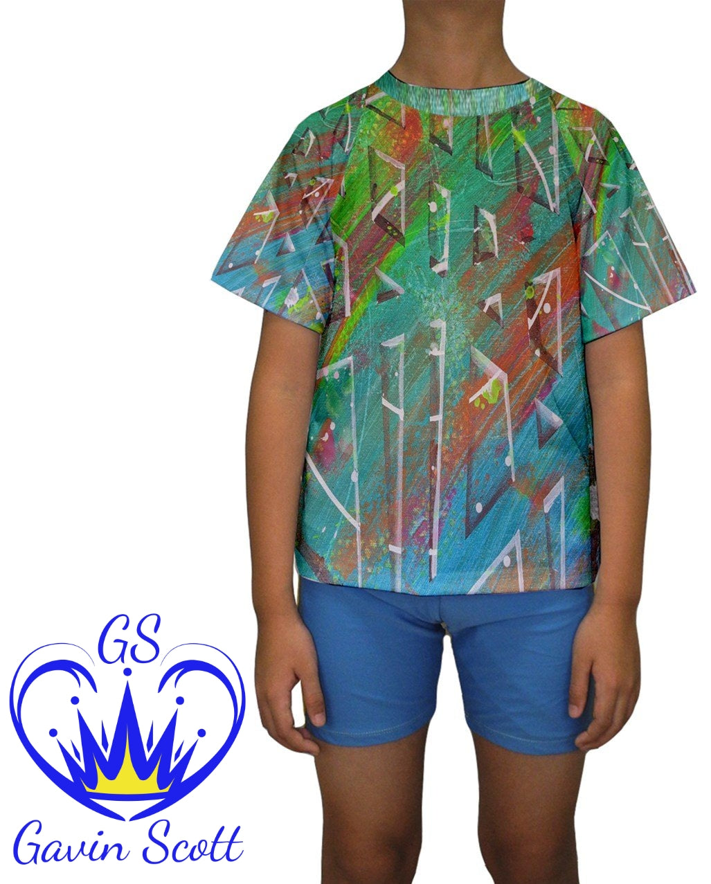 Gavin Scott Short Sleeve Swim Shirt (Youth/Petite Genderless 2'8"-5'3")