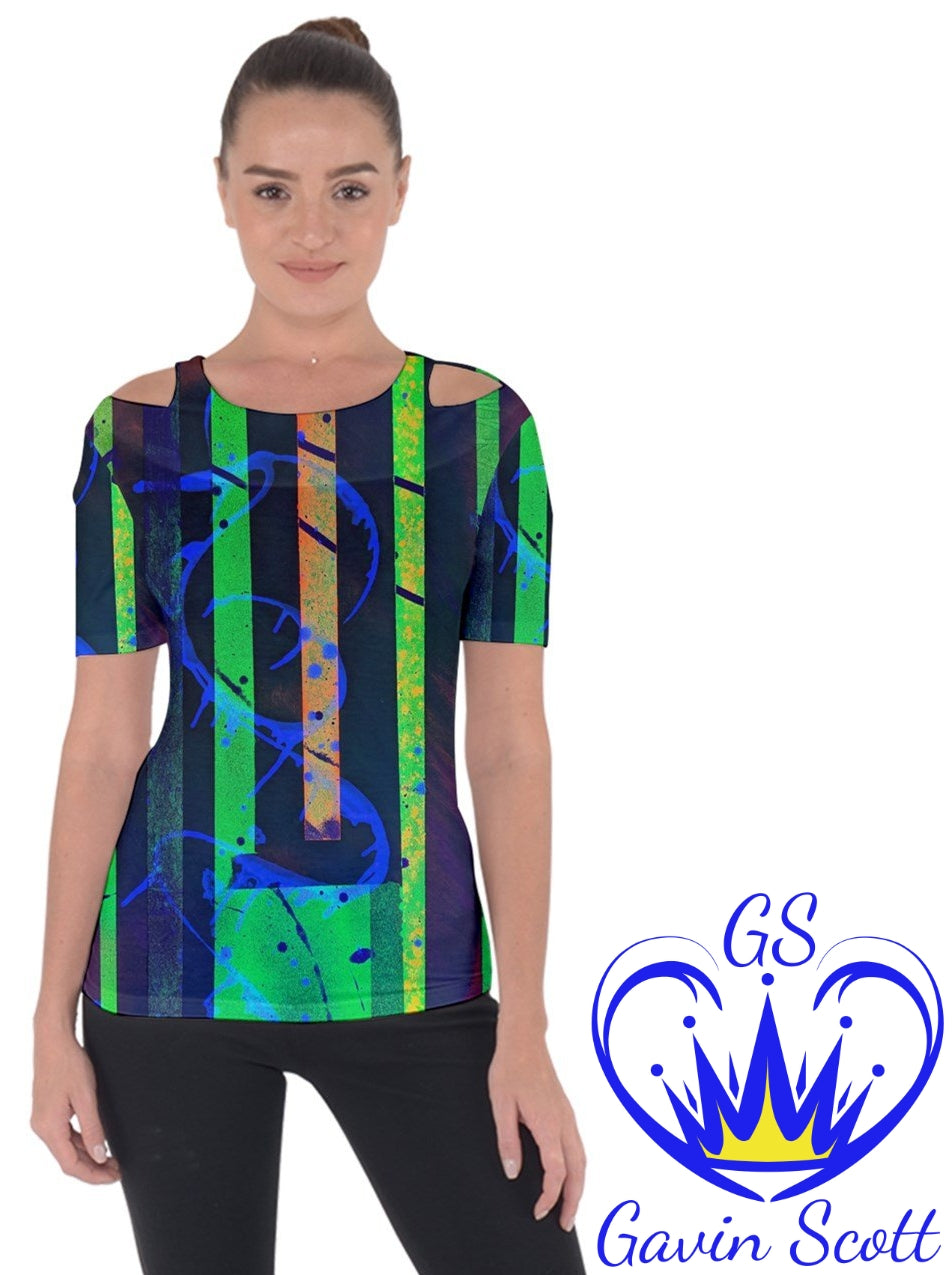 Gavin Scott Shoulder Show Short Sleeve Top (Femme XS-3XL)