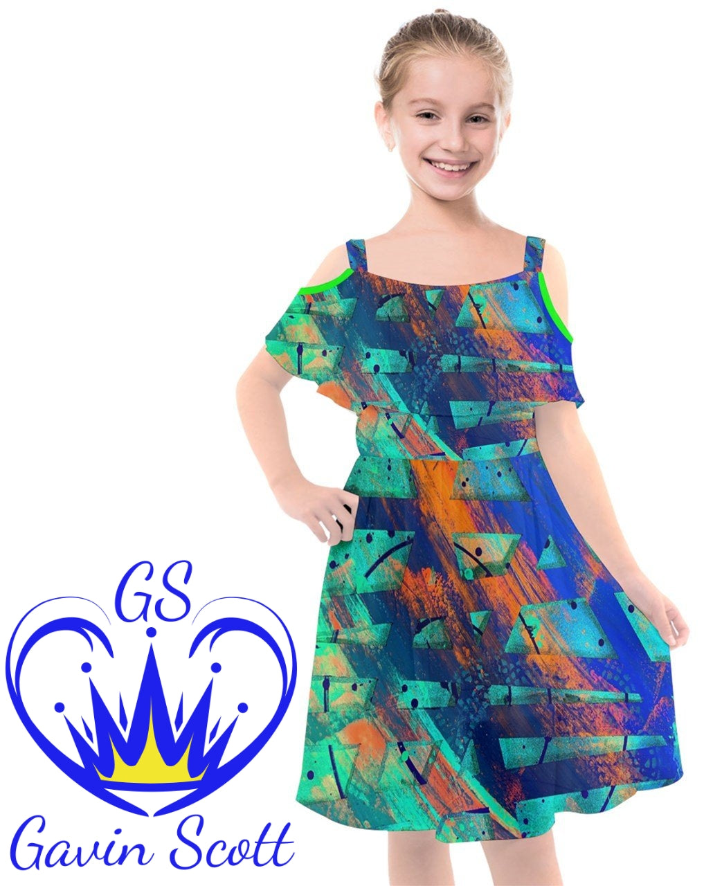 Gavin Scott Shoulder Show Dress  (Youth/Petite Femme 2-16)