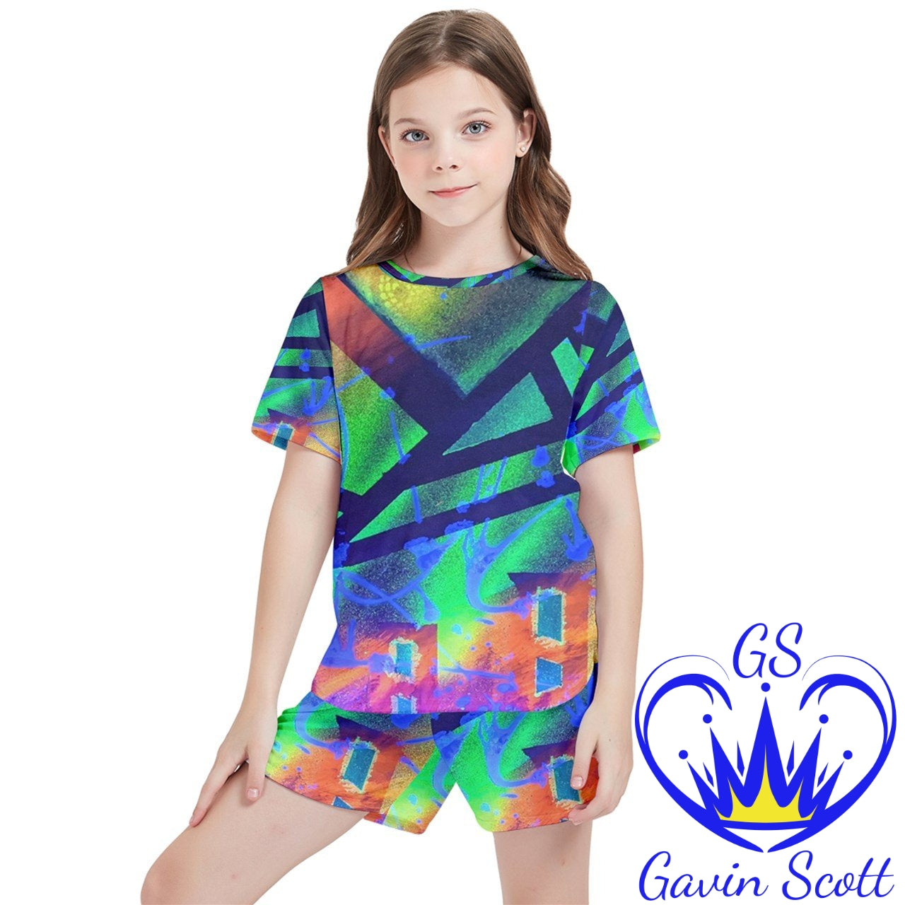 Gavin Scott Mesh Tee and Shorts Set (Youth/Petite Genderless 2-16)