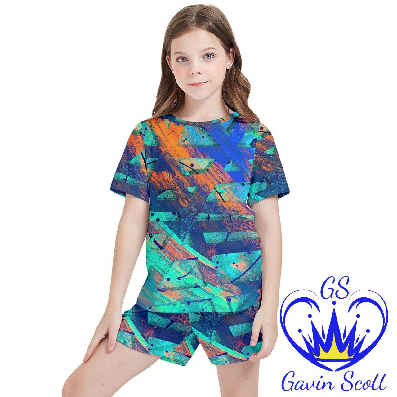 Gavin Scott Mesh Tee and Shorts Set (Youth/Petite Genderless 2-16)